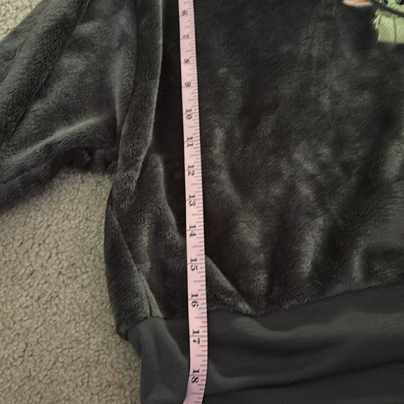 Star Wars Baby Yoda/Grogu Dark Gray Women's cropped hoodie size XL - Picture 5 of 7